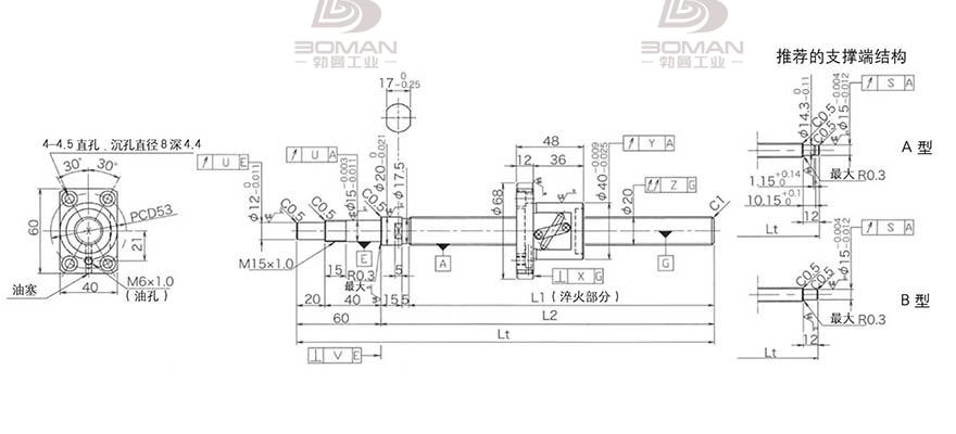 KURODA GP2005DS-BALR-0605B-C3S 日本黑田精工丝杆如何